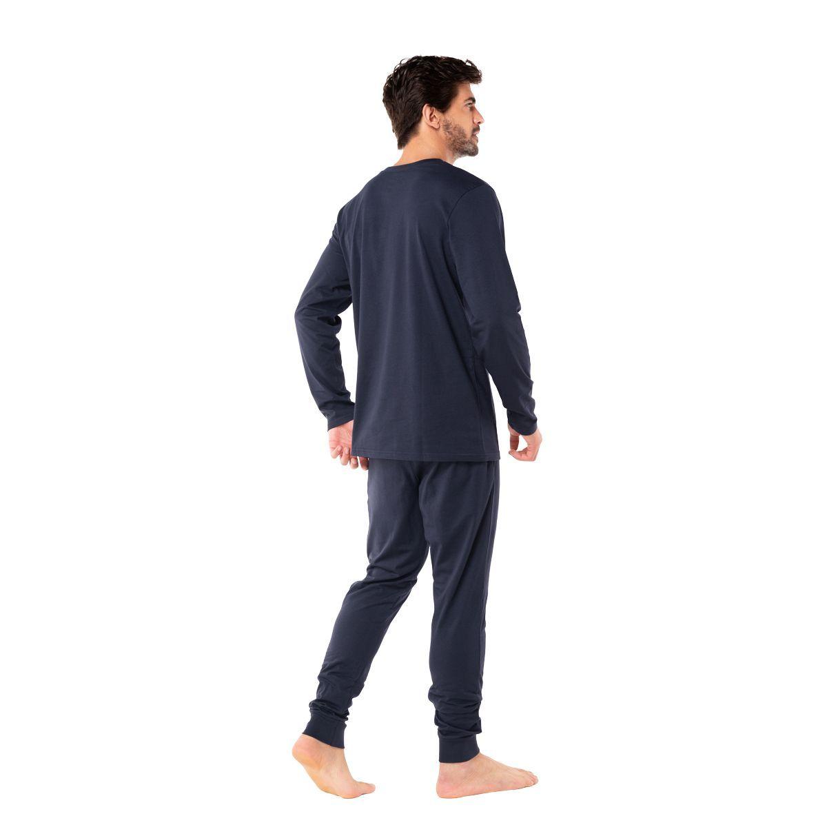 Pijama Hombre Largo Algodón Invierno C1 Top-1