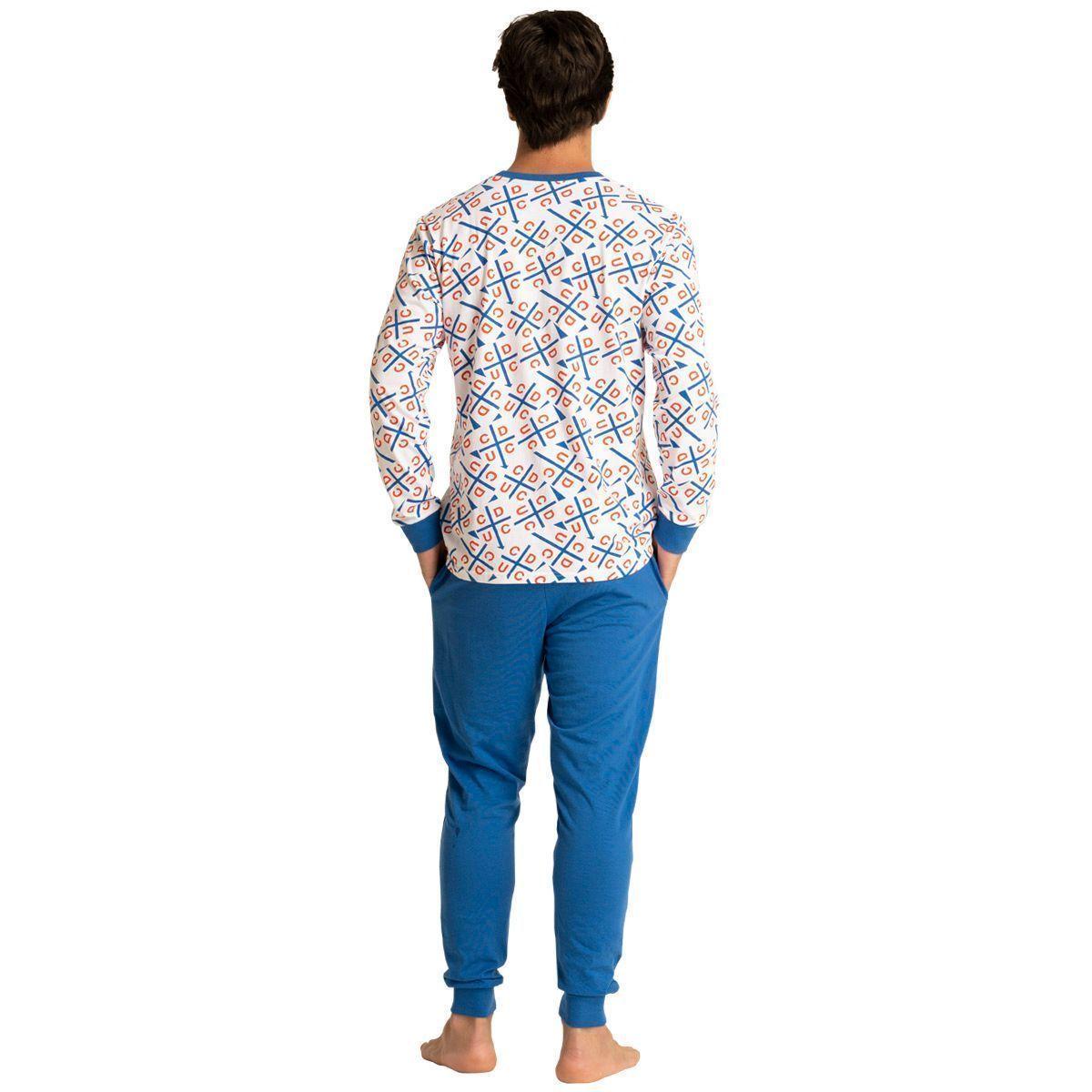 Pijama Largo Algodón Hombre Universidad Católica C1 Top-2