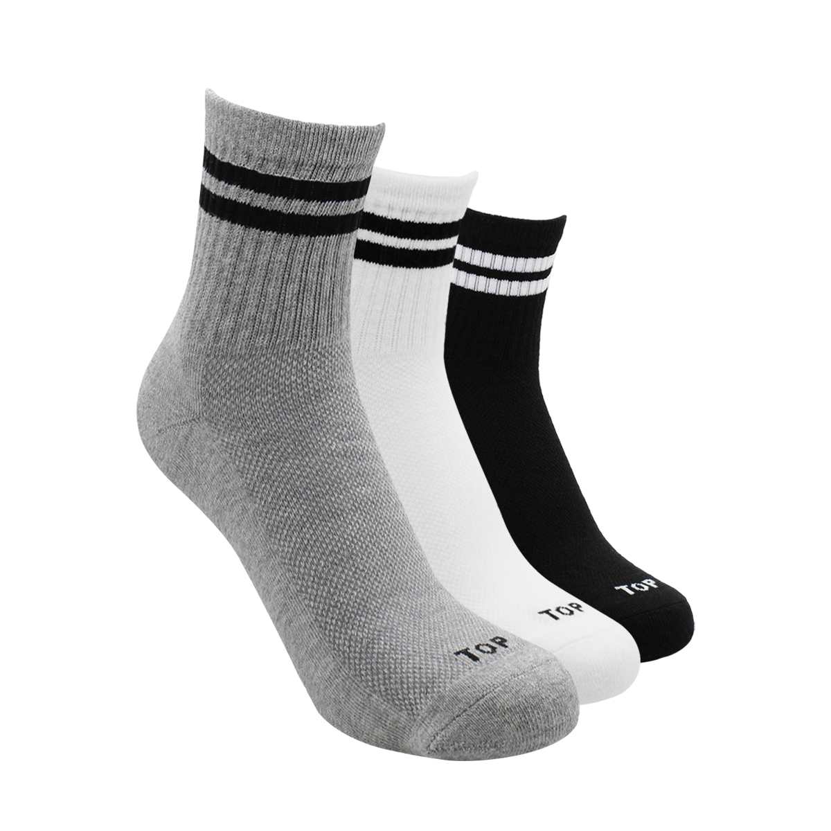 CALCETINES MUJER DEPORTIVOS MEDIA CAÑA PACK 3 C1 TOP-0