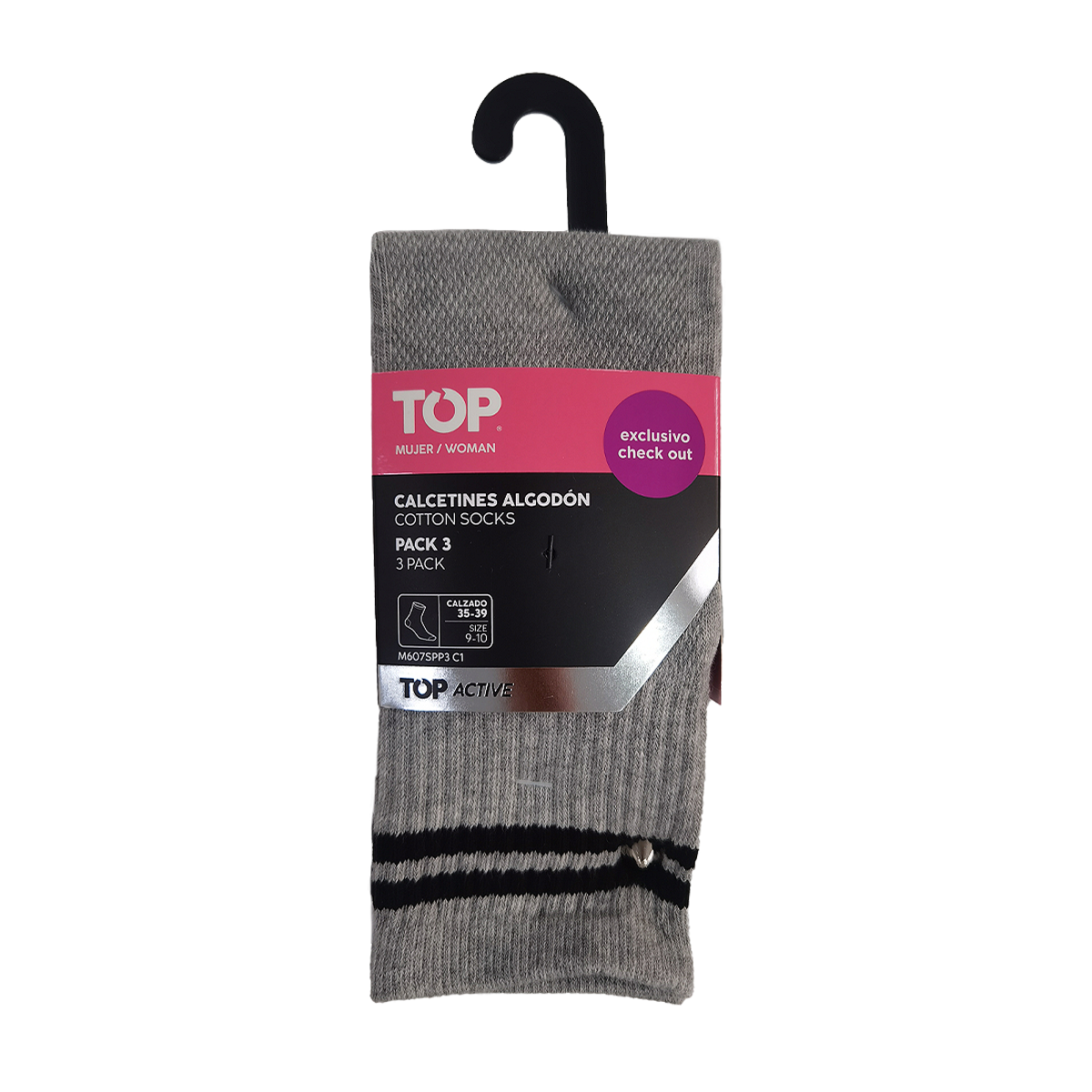 CALCETINES MUJER DEPORTIVOS MEDIA CAÑA PACK 3 C1 TOP-4