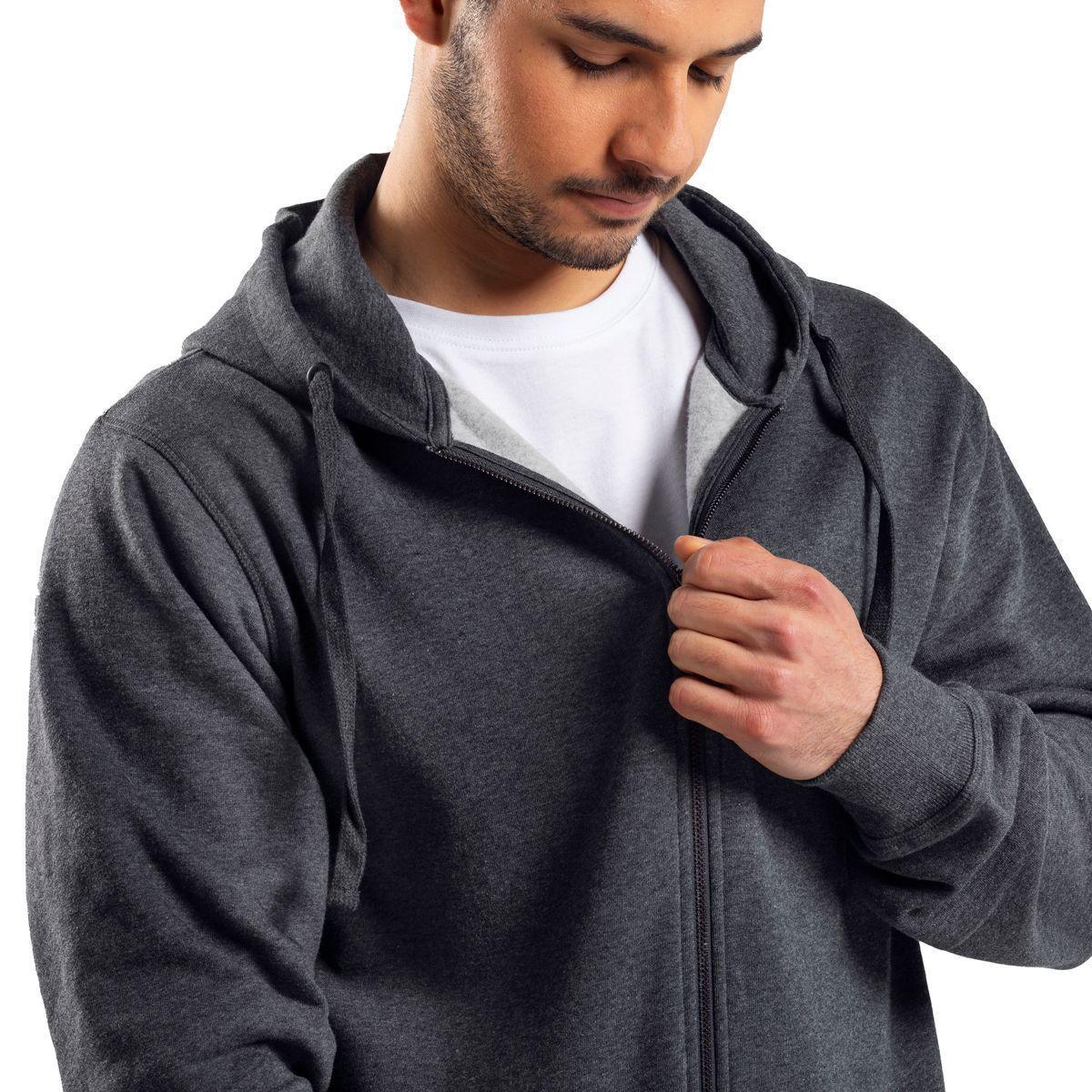 Polerón Con Gorro Hombre Gris Top-1