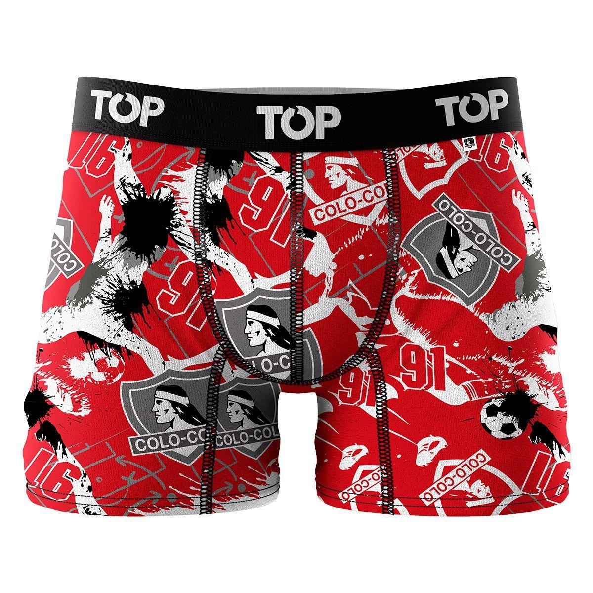 Bóxer Medio Algodón Colo Colo Pack 3 C5 TOP-3