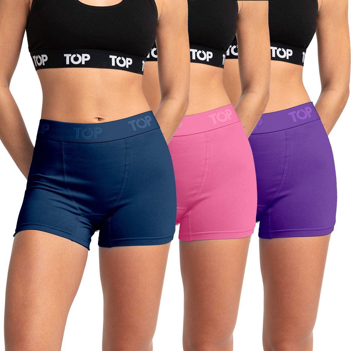 Bóxer Corto MUJER Algodón Pack 3 C3 Top-0