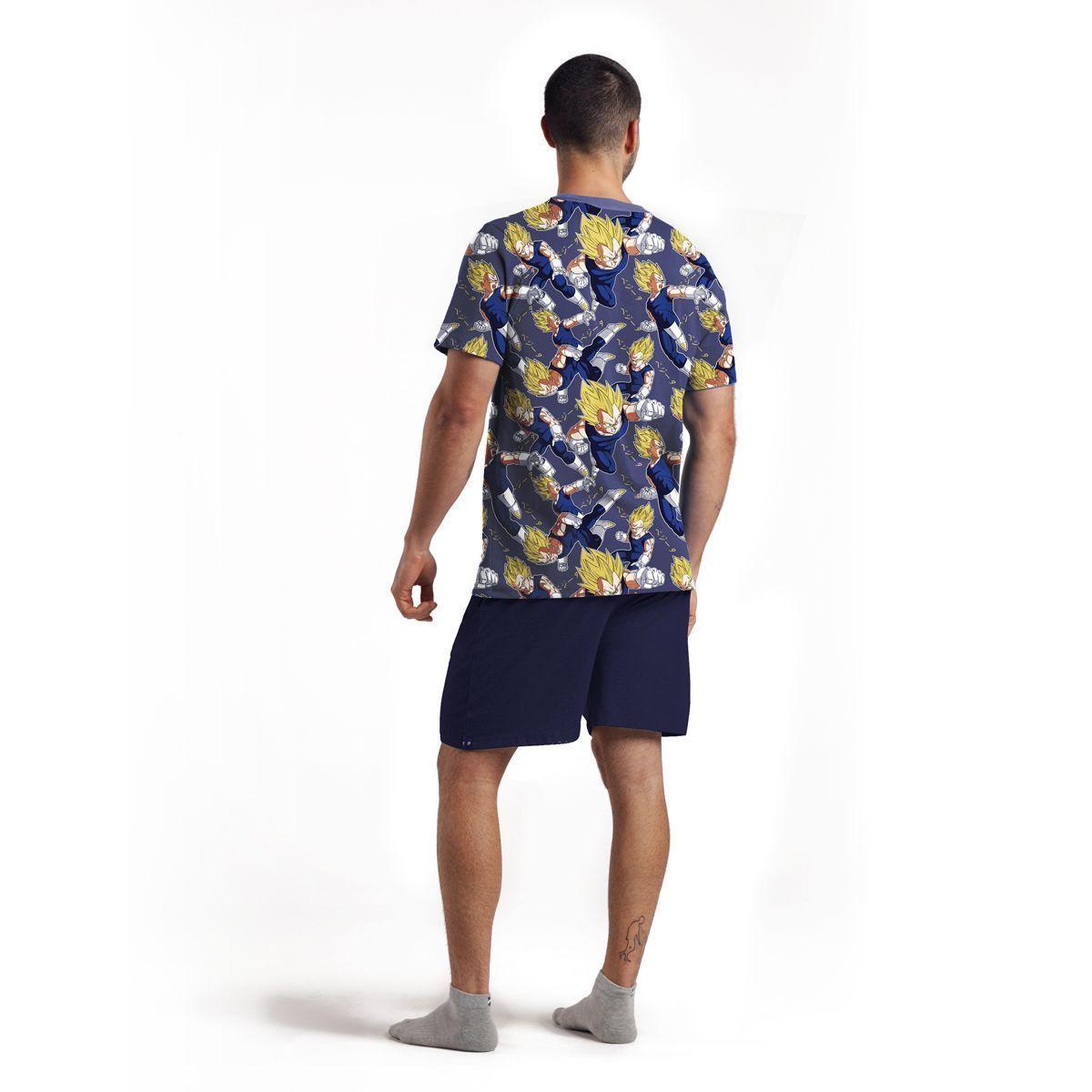 Pijama Algodón Hombre Verano Dragon Ball Z C3 Top-0