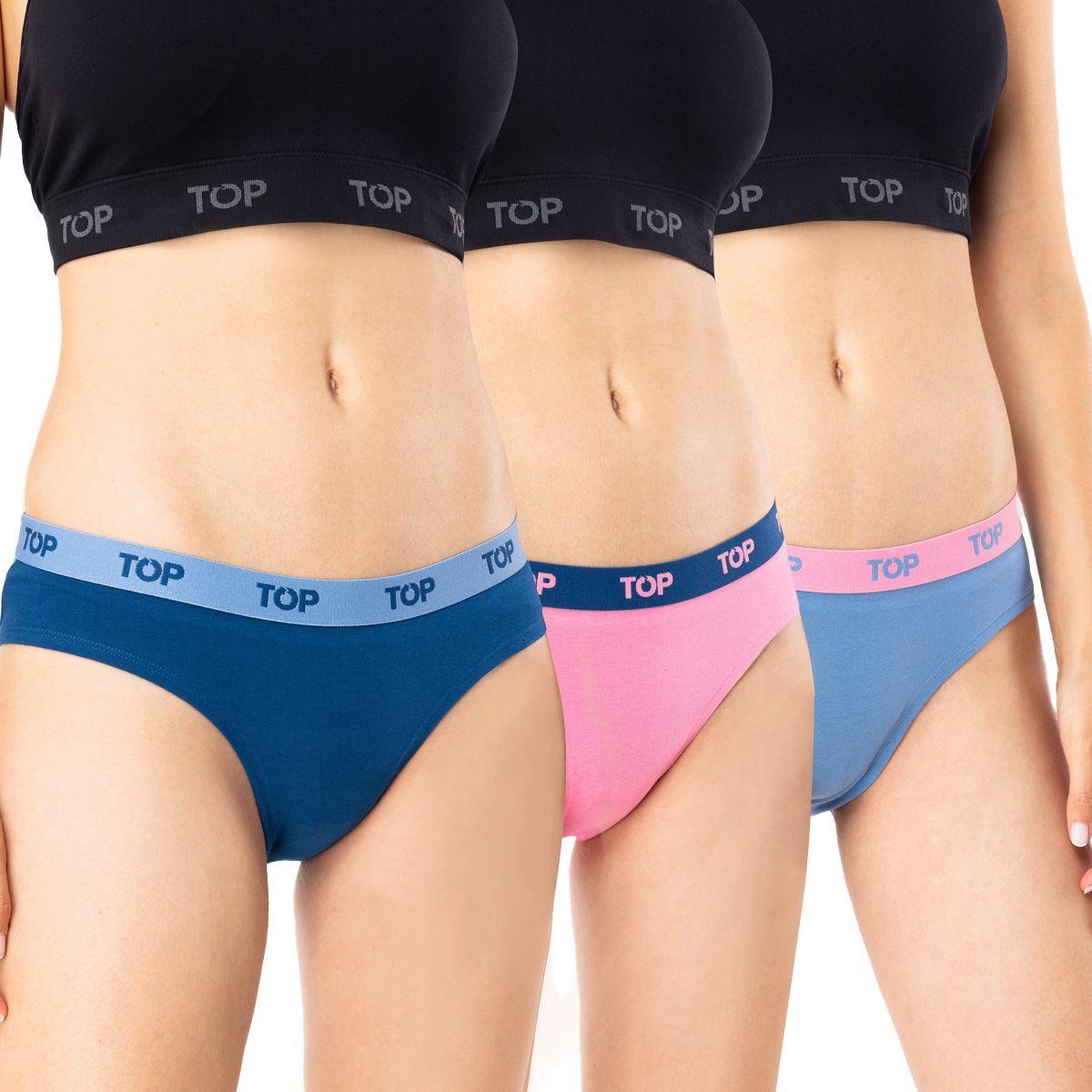 Calzón Bikini Algodón Pack 3 C9 Top-0
