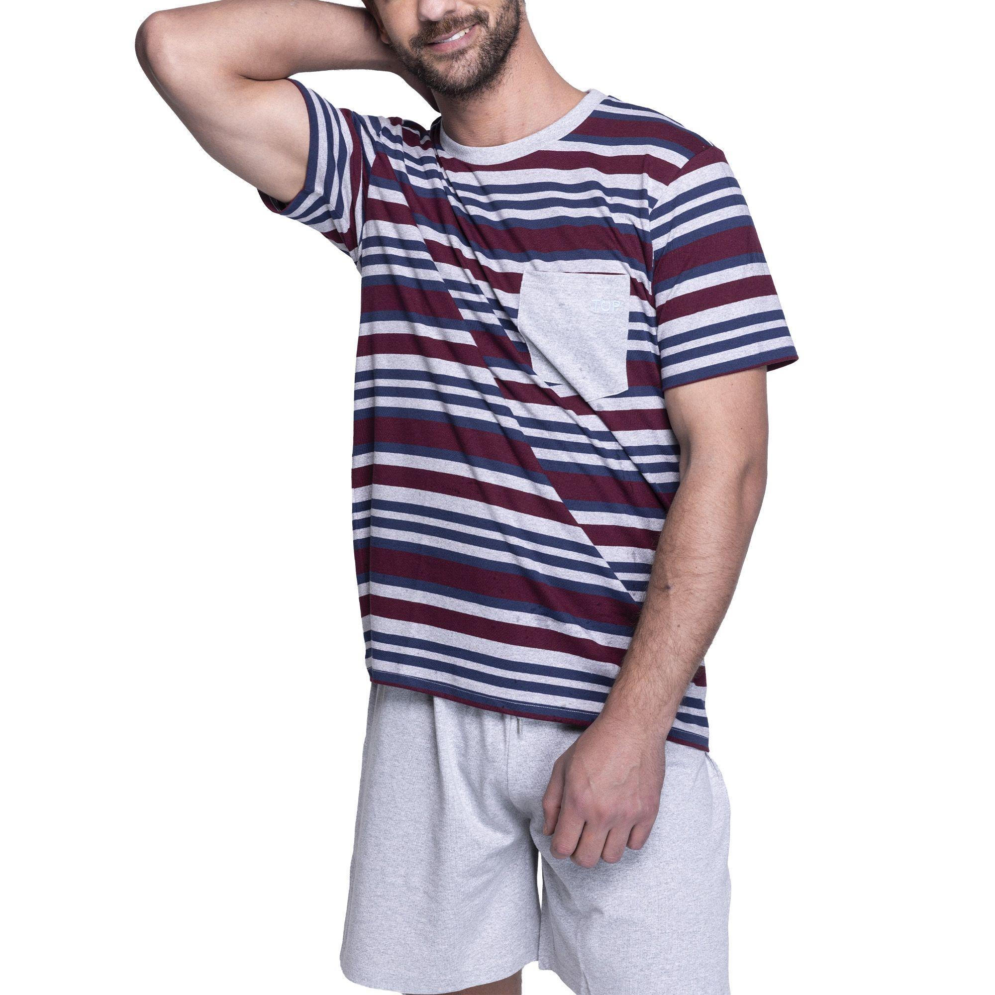 PIJAMA ALGODÓN DISEÑO HOMBRE VERANO 2026 C3 TOP-2