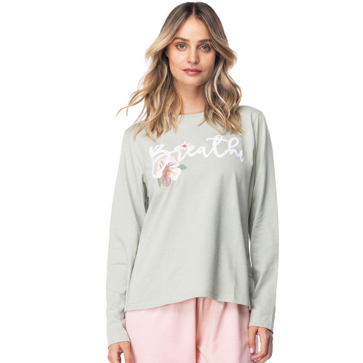 Pijama Largo Algodón Mujer Invierno C2 Top-0