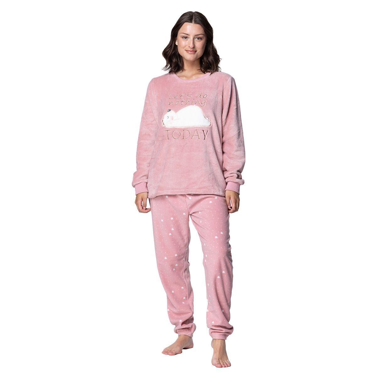 Pijama Mujer Invierno Micropolar C1 TOP-0