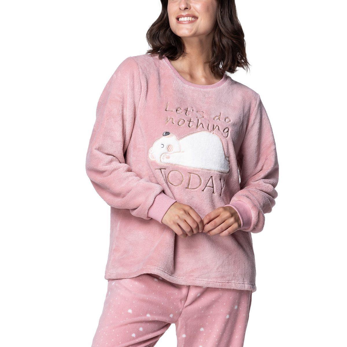 Pijama Mujer Invierno Micropolar C1 TOP-2