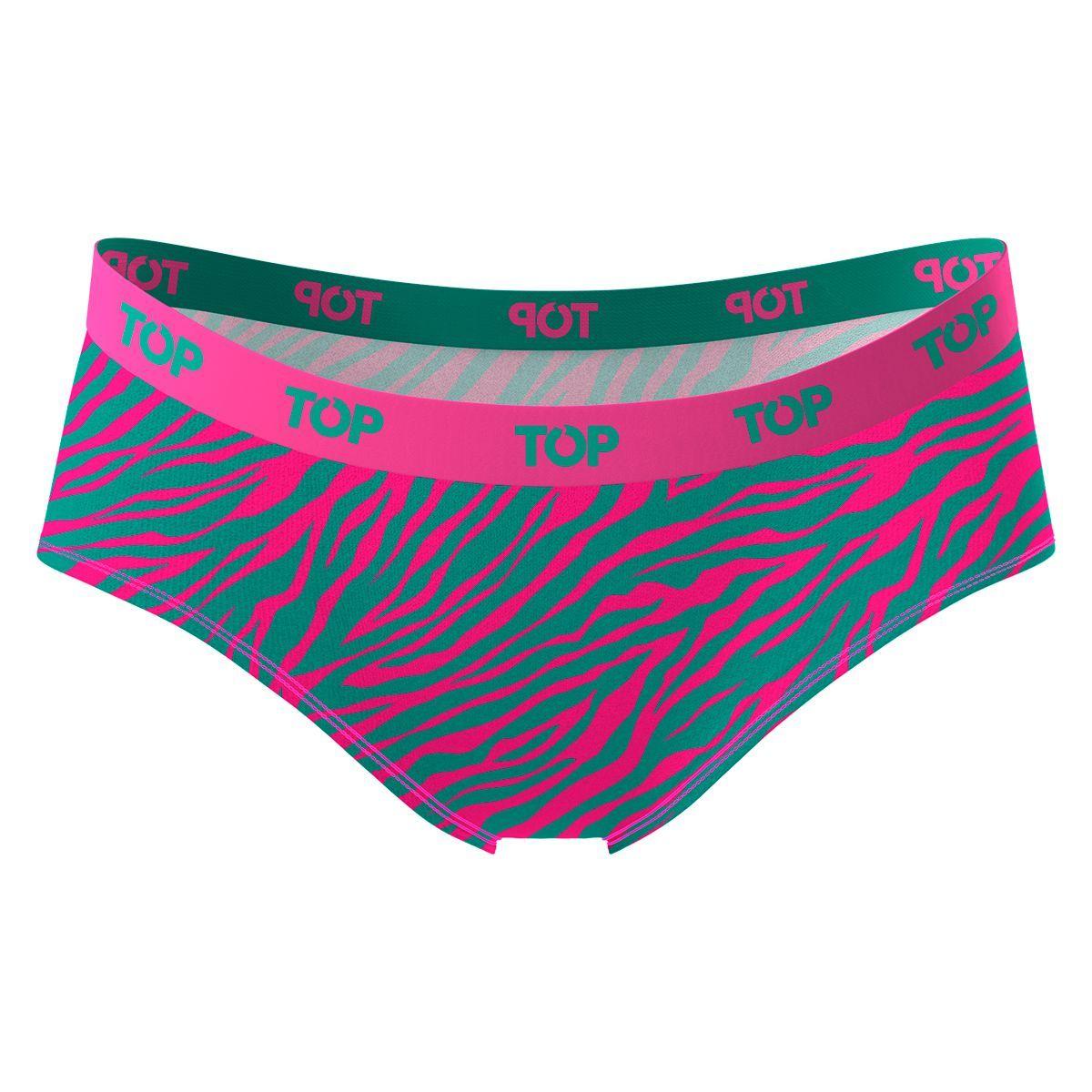 Calzón Pantaletas Algodón Con Elástico Pack 3 Neón C1 Top-5