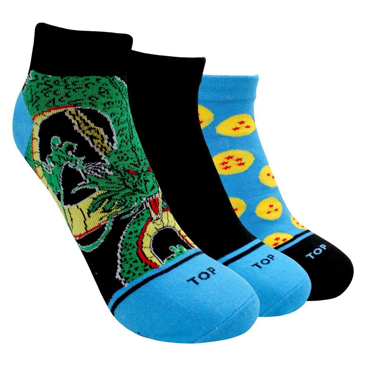 Calcetines Cortos Algodón Niños Dbz Pack 3 C3 Top-0