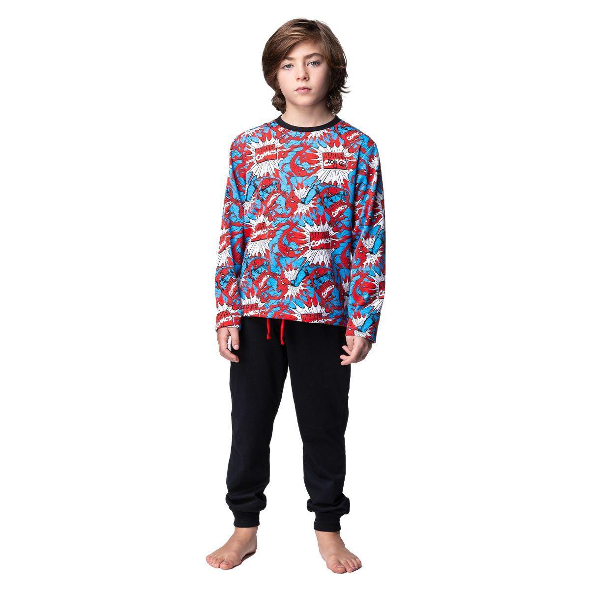 Pijama Largo Niño Invierno Algodón Marvel C1 TOP-0
