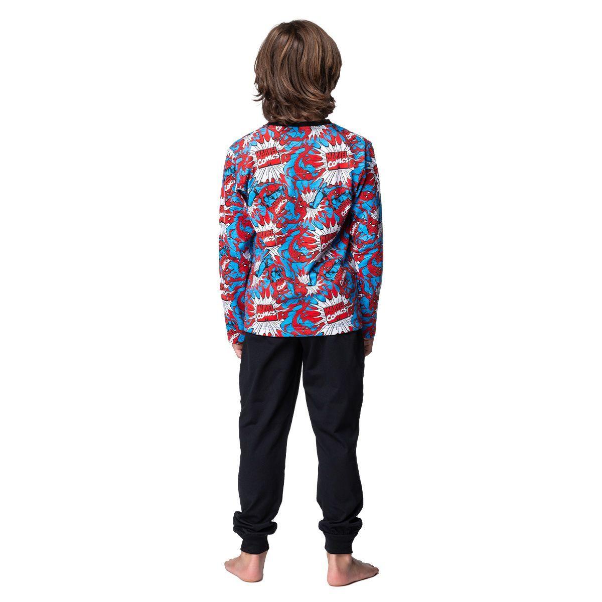 Pijama Largo Niño Invierno Algodón Marvel C1 TOP-1