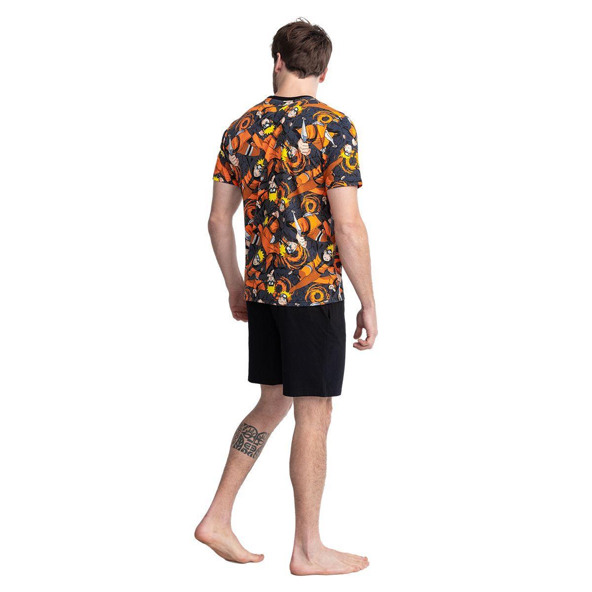 Pijama Algodón Hombre Verano Naruto Shippuden C1 Top-1