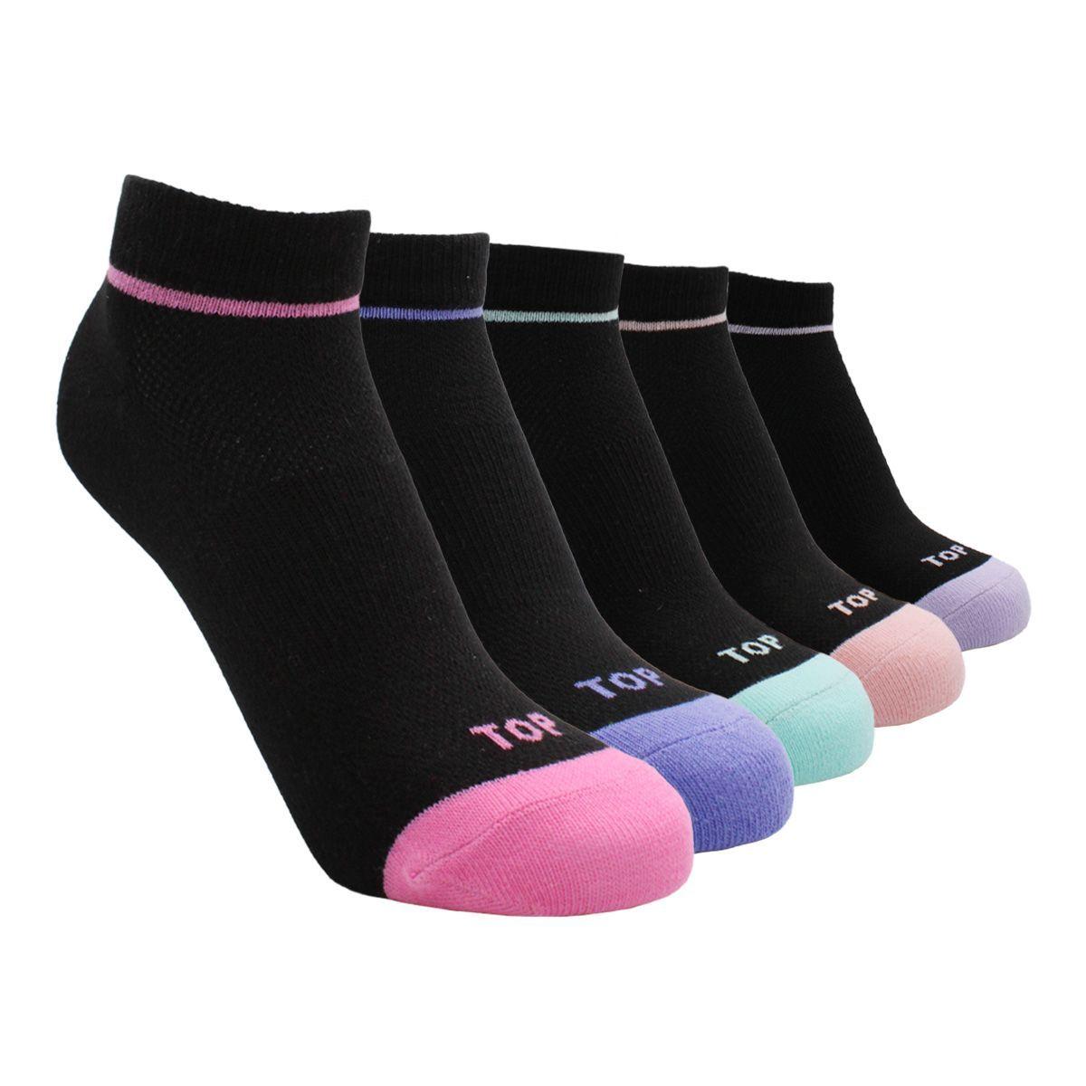 CALCETINES NIÑA DEPORTIVOS CORTOS PACK 5 C1 TOP-0