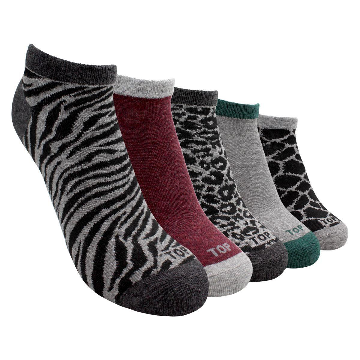 Calcetines Cortos Mujer Pack 5 C6 Top-0