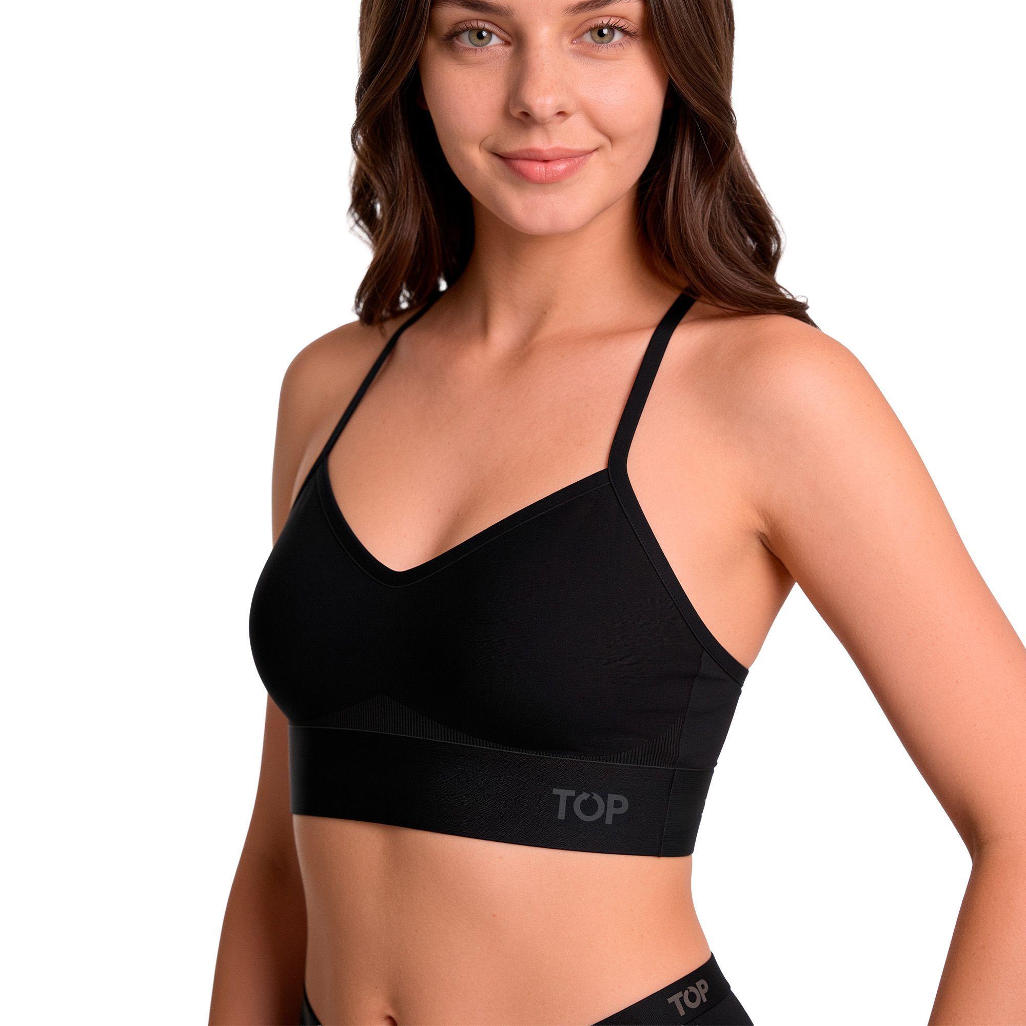 PETO MUJER DEPORTIVO PRETINA ANCHA MICROFIBRA C2 TOP-0