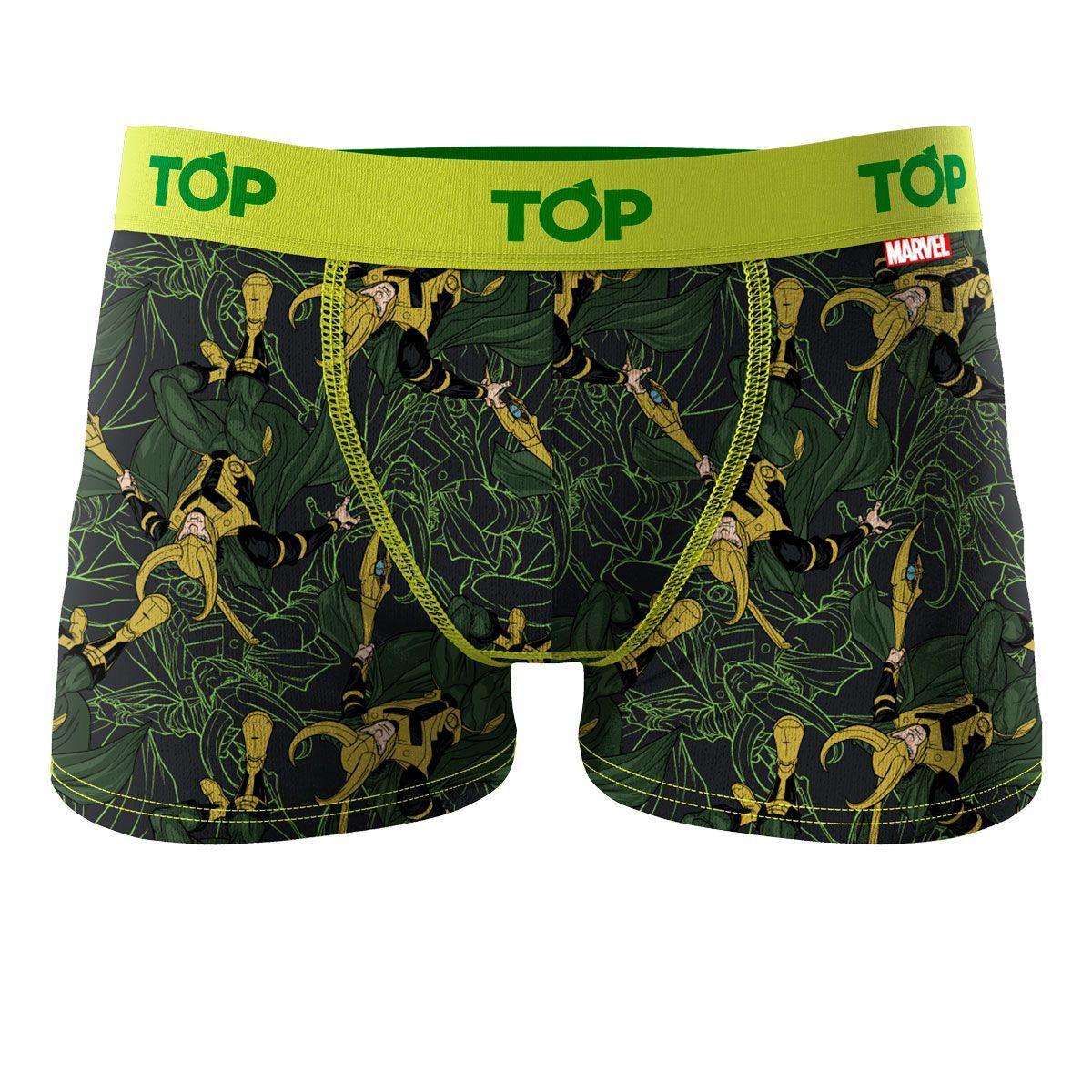 Bóxer Niño Algodón Marvel Pack 4 C7 Loki Top-3