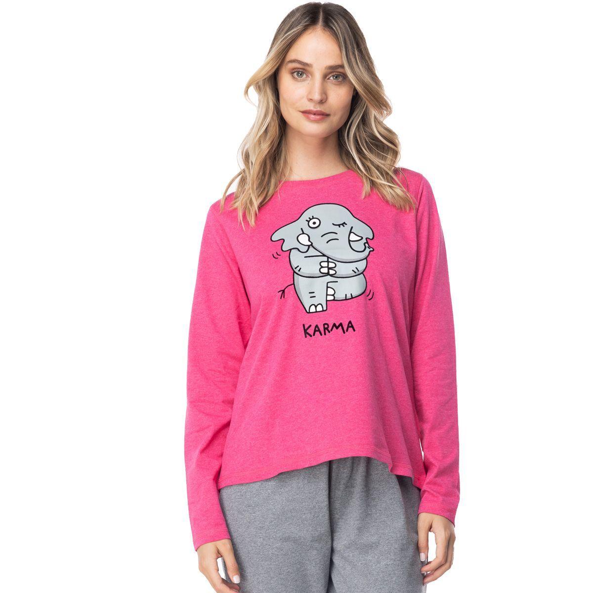 Pijama Largo Algodón Mujer Invierno C1 Top-0