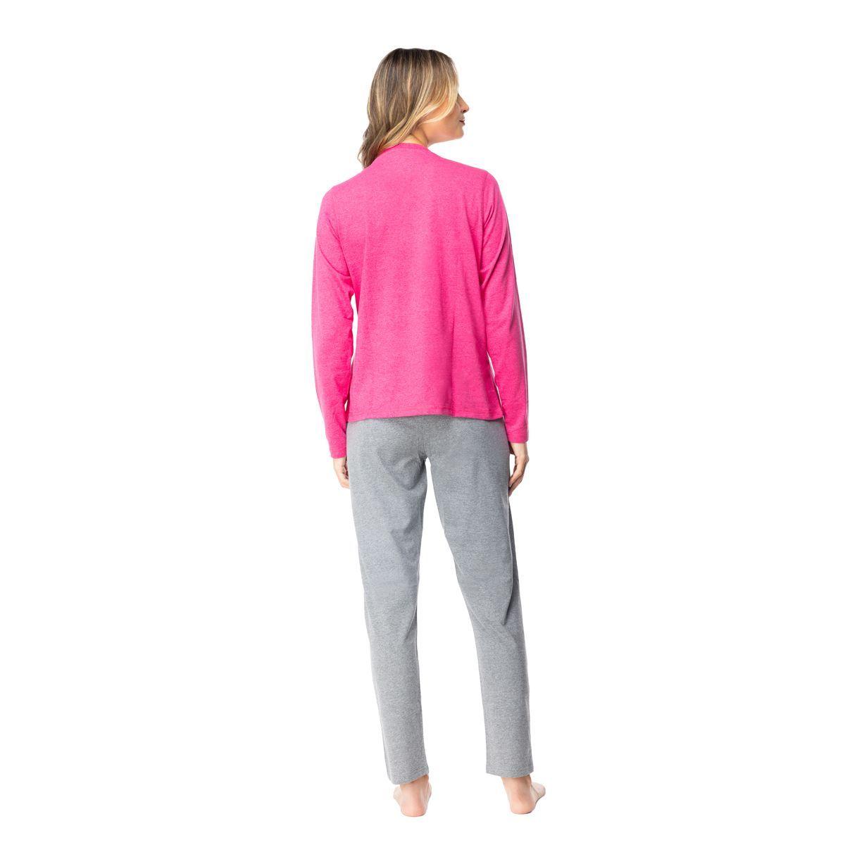 Pijama Largo Algodón Mujer Invierno C1 Top-2