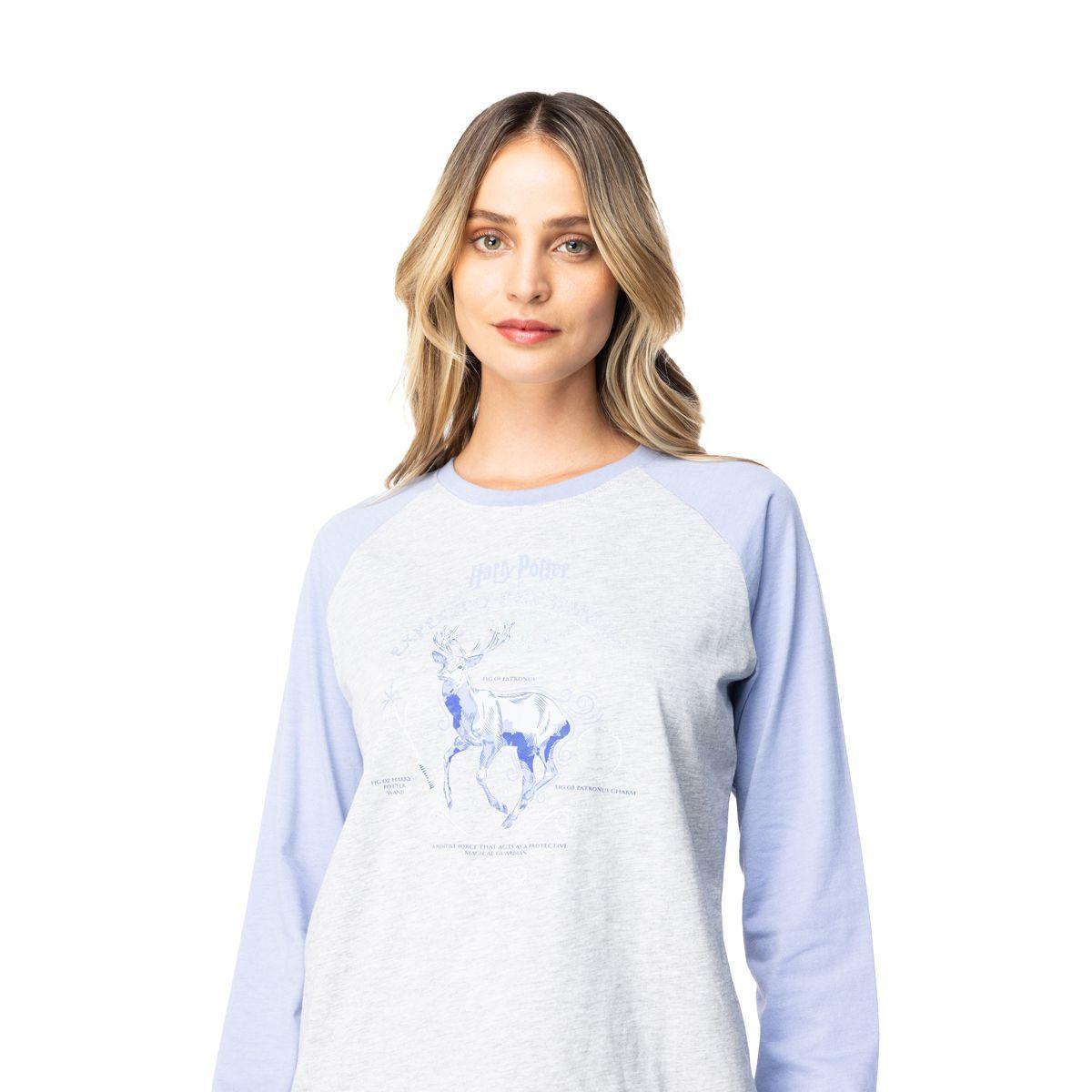 Pijama Largo Algodón Mujer Invierno Harry Potter C1 Top-0