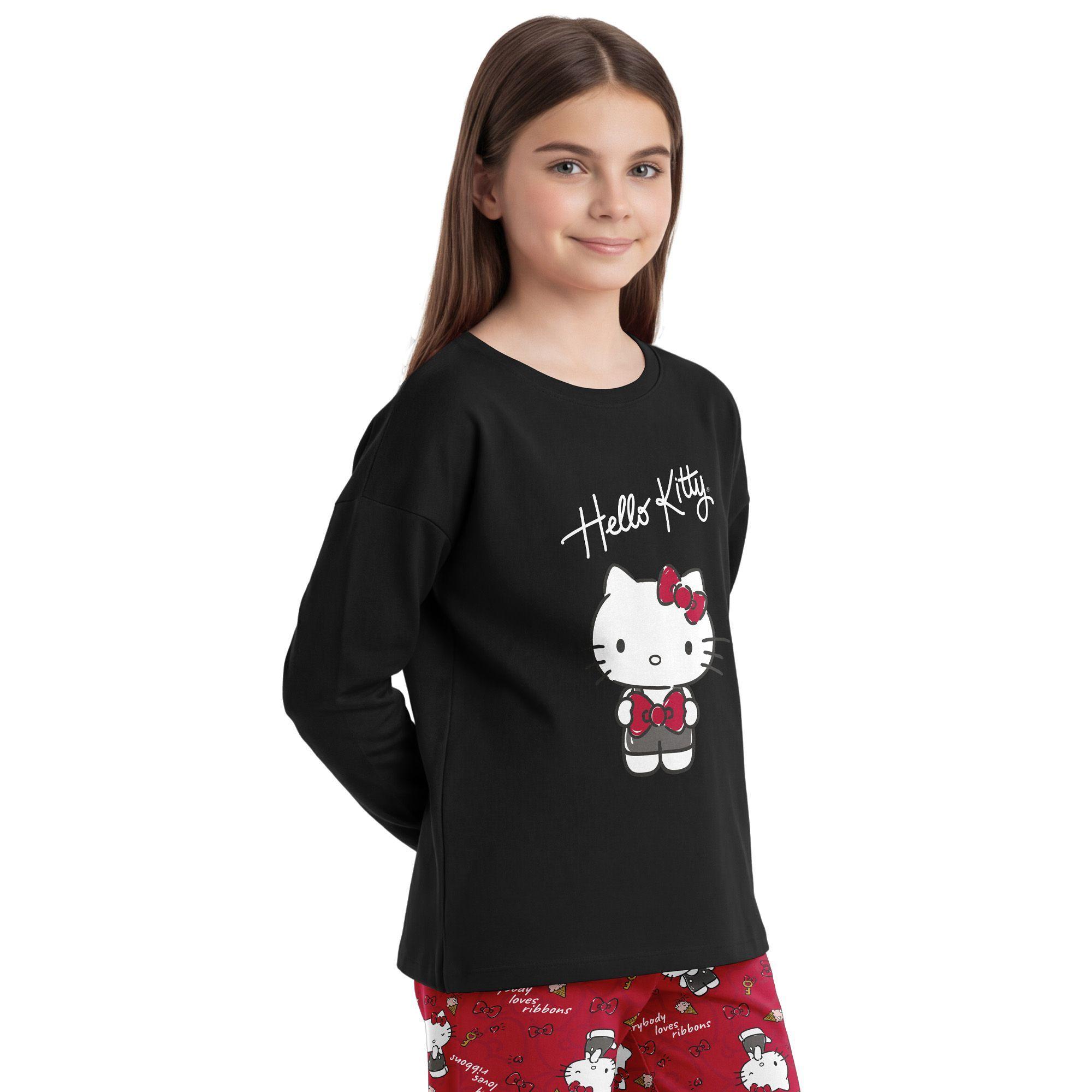 Pijama Largo Niña Algodón Invierno Hello Kitty C1 TOP-2