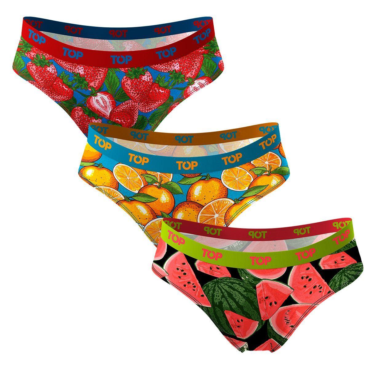 Calzón Bikini Algodón Pack 3 Icónicos - Juicy Fruits C3 Top-2