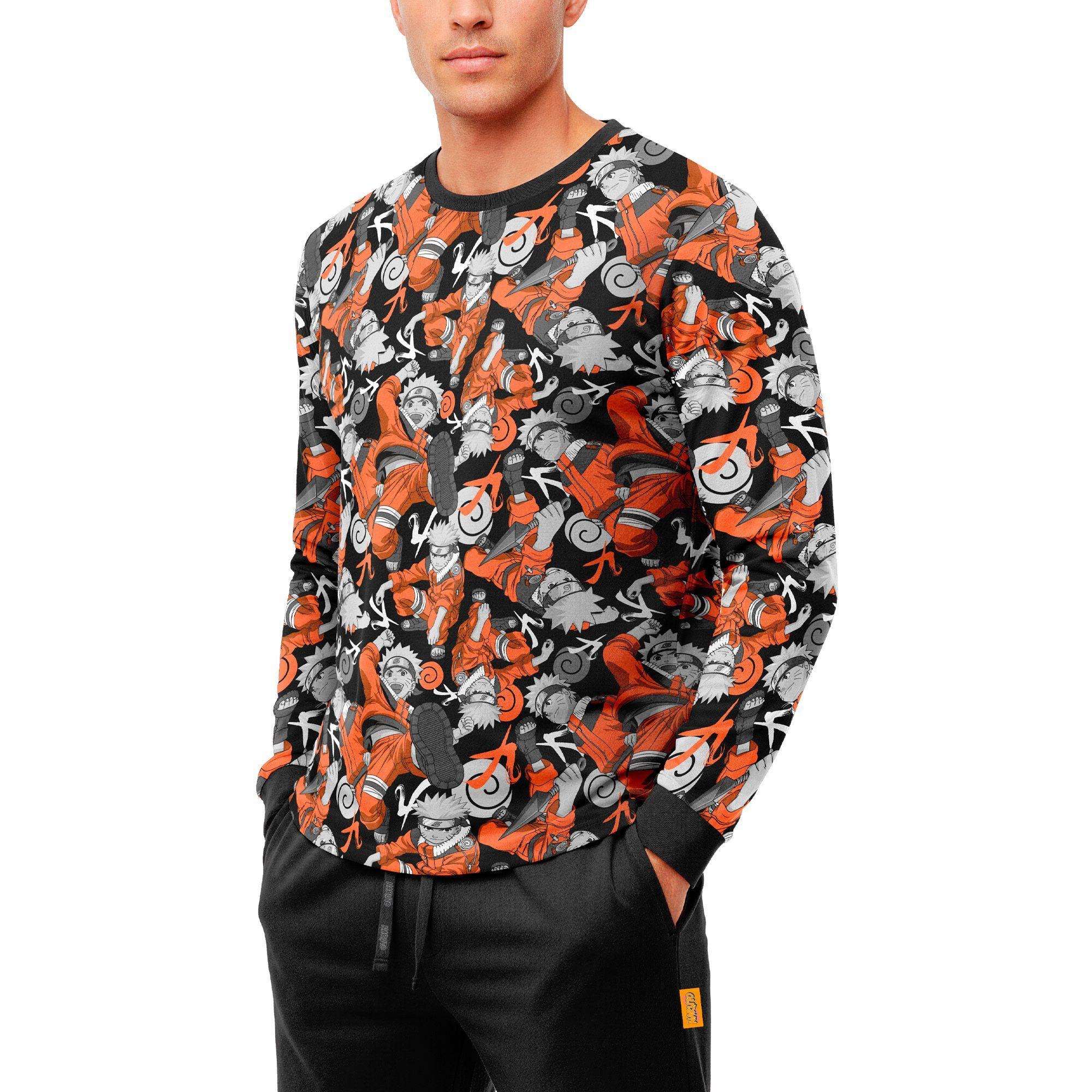 Pijama Hombre Invierno Algodón Naruto C1 TOP-2
