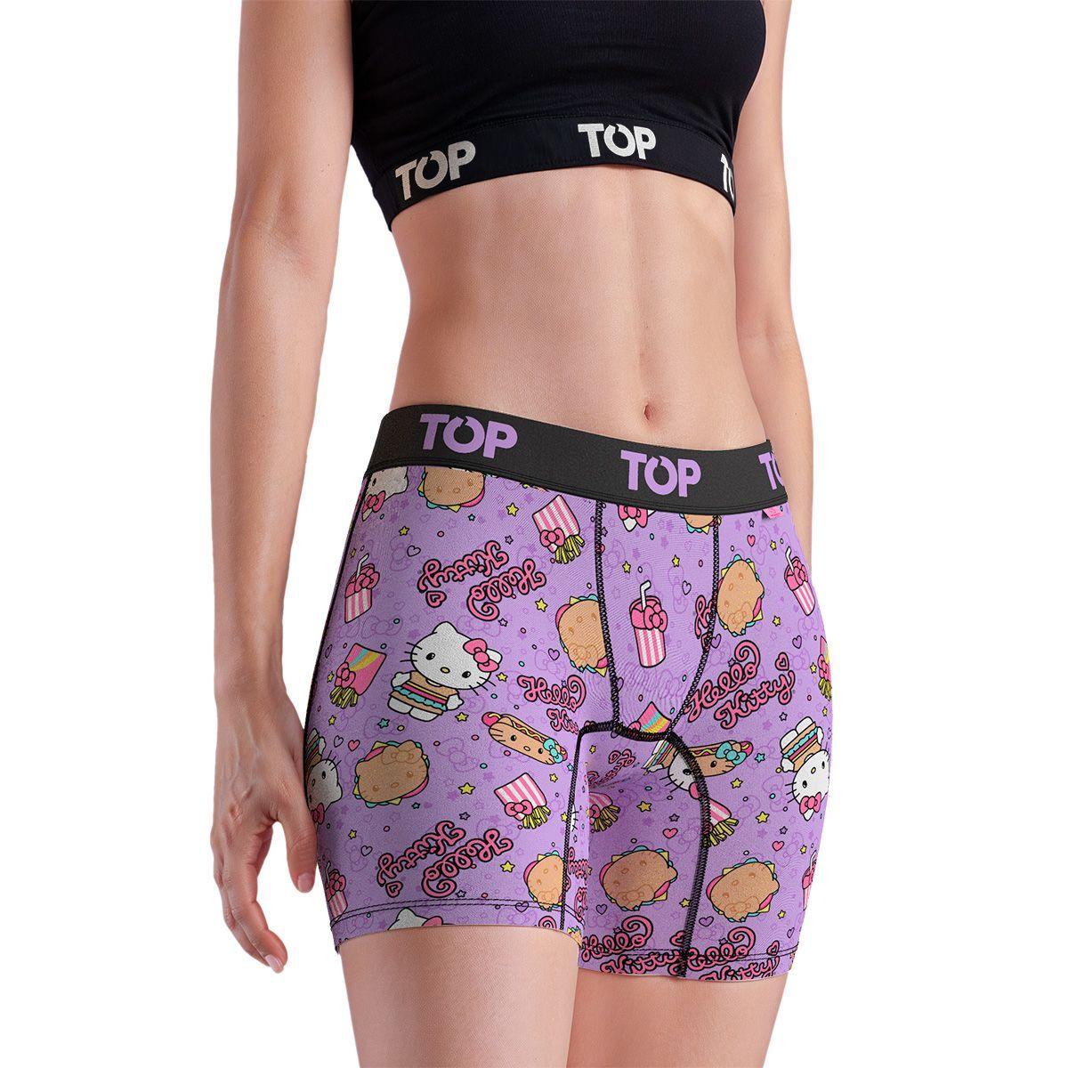 Bóxer Medio MUJER Algodón Pack 3 Hello Kitty C2 TOP-3