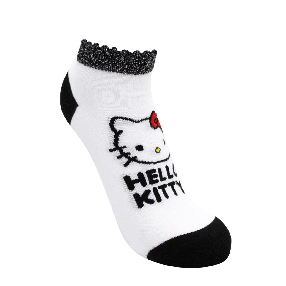 CALCETINES TOBILLEROS MUJER ALGODÓN PACK 2 HELLO KITTY C1 TOP-3