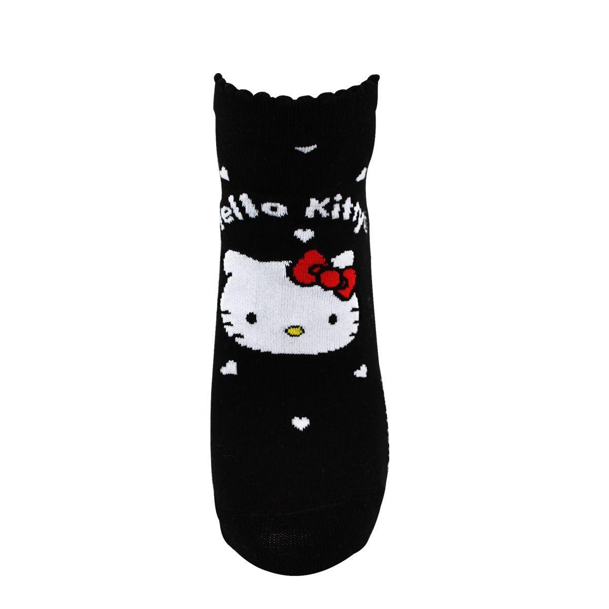 CALCETINES TOBILLEROS MUJER ALGODÓN PACK 2 HELLO KITTY C1 TOP-4