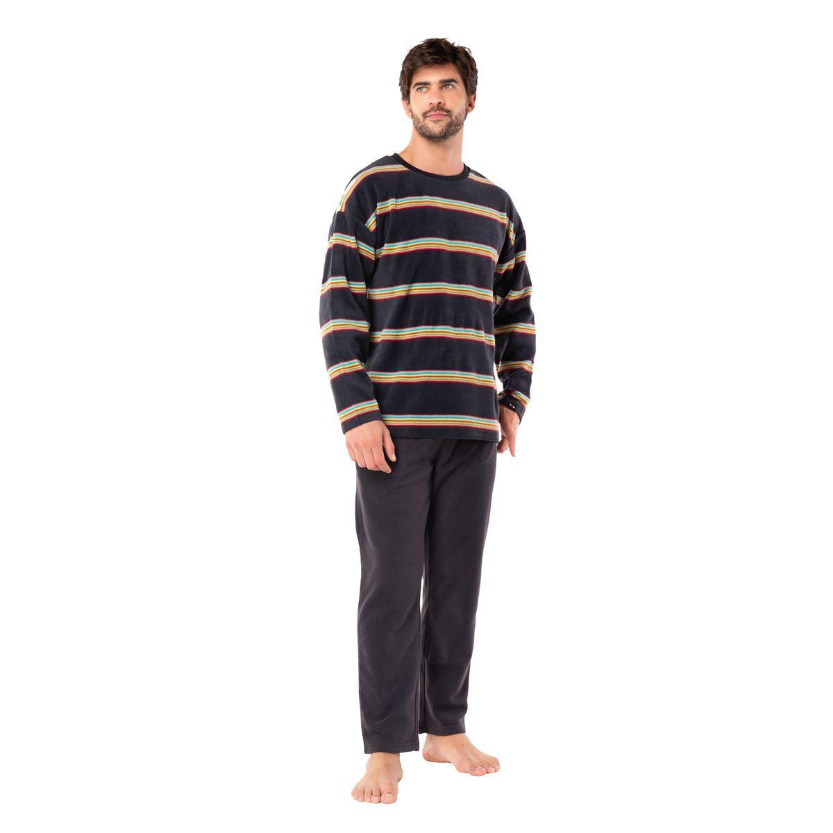 Pijama Largo Hombre Micropolar Invierno C4 Top-0