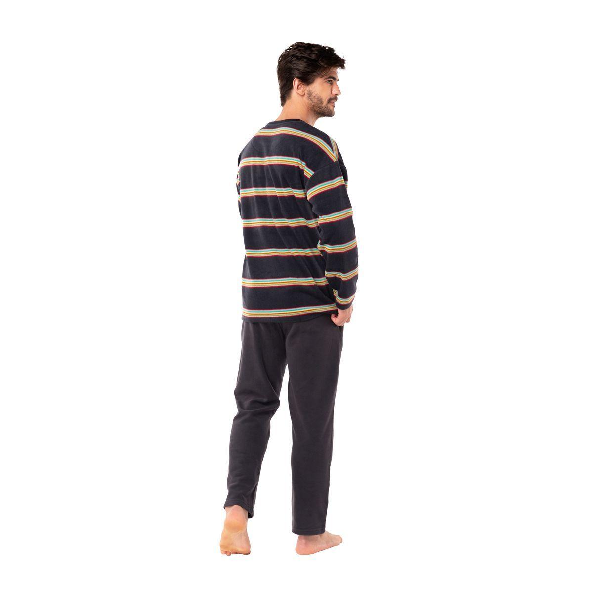 Pijama Largo Hombre Micropolar Invierno C4 Top-1