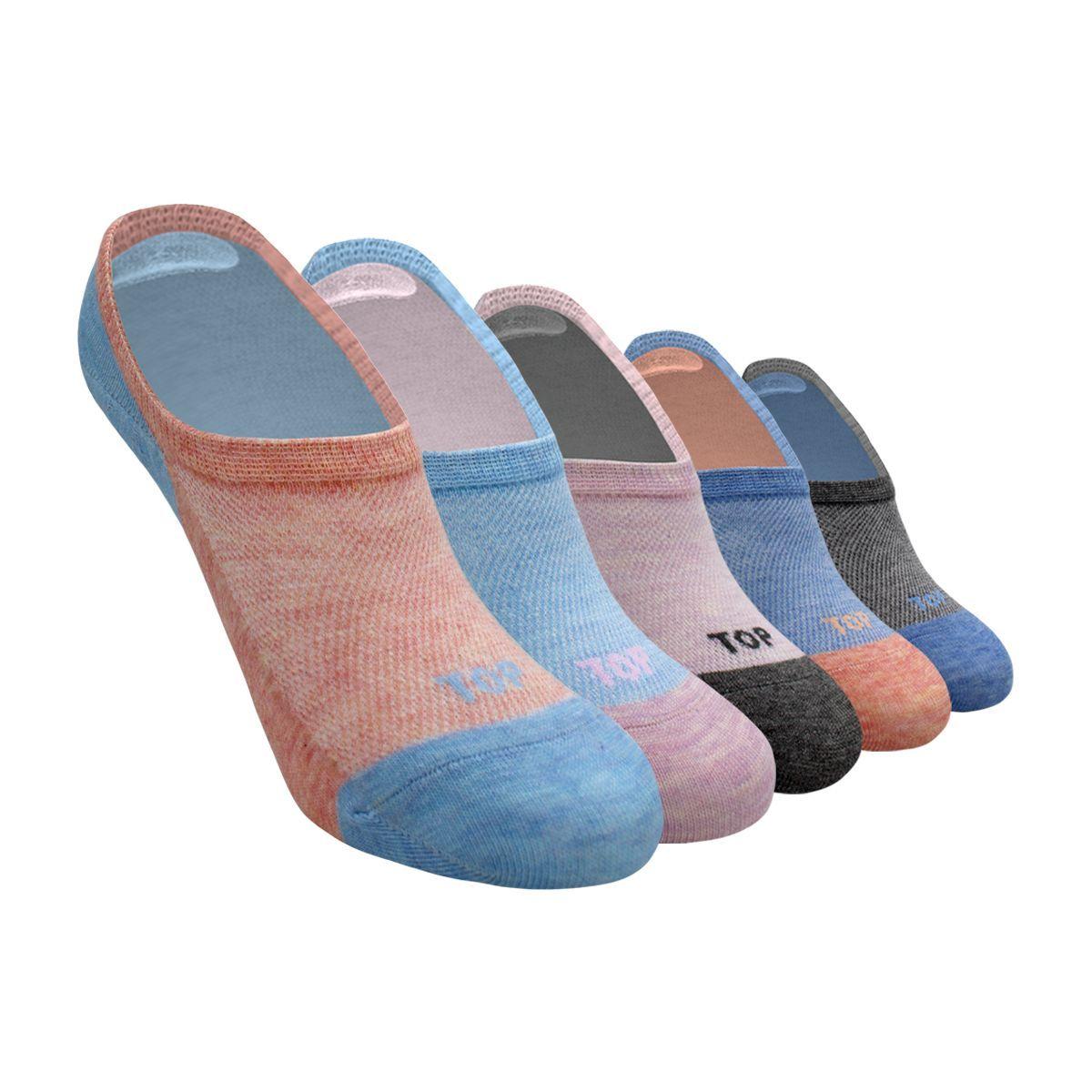 Calcetines Deportivos Invisibles Mujer Pack 5 C5 -0