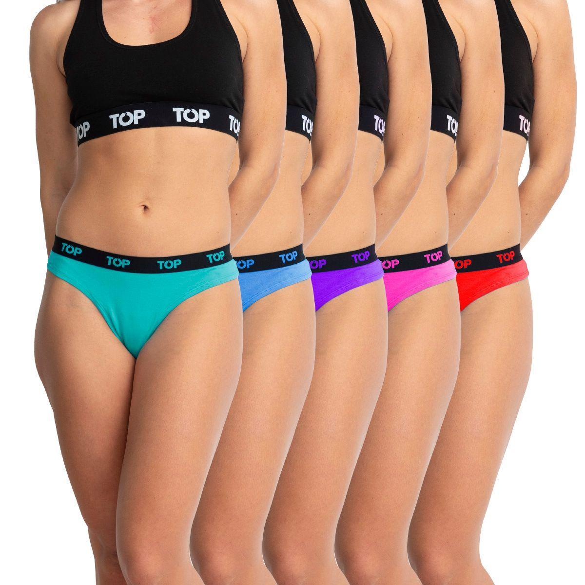 Colaless Algodón con Elástico Pack 5 Neón C1 TOP-0
