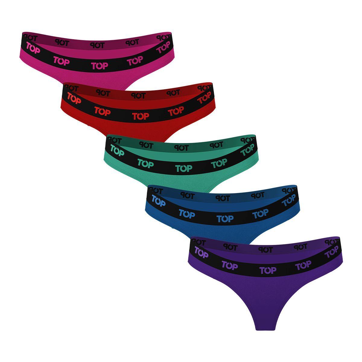 Colaless Algodón con Elástico Pack 5 Neón C1 TOP-2