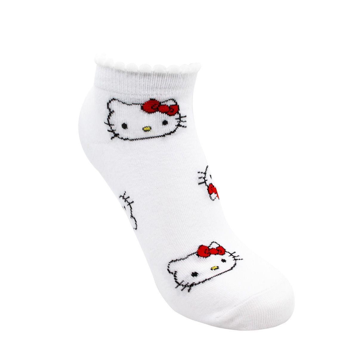CALCETINES TOBILLEROS MUJER ALGODÓN PACK 2 HELLO KITTY C3 TOP-2