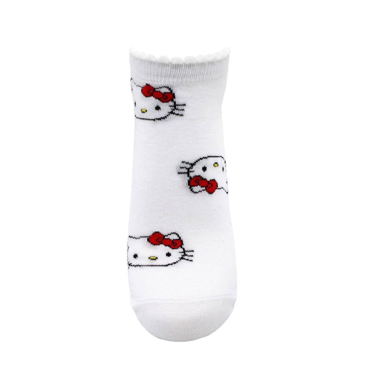 CALCETINES TOBILLEROS MUJER ALGODÓN PACK 2 HELLO KITTY C3 TOP-3