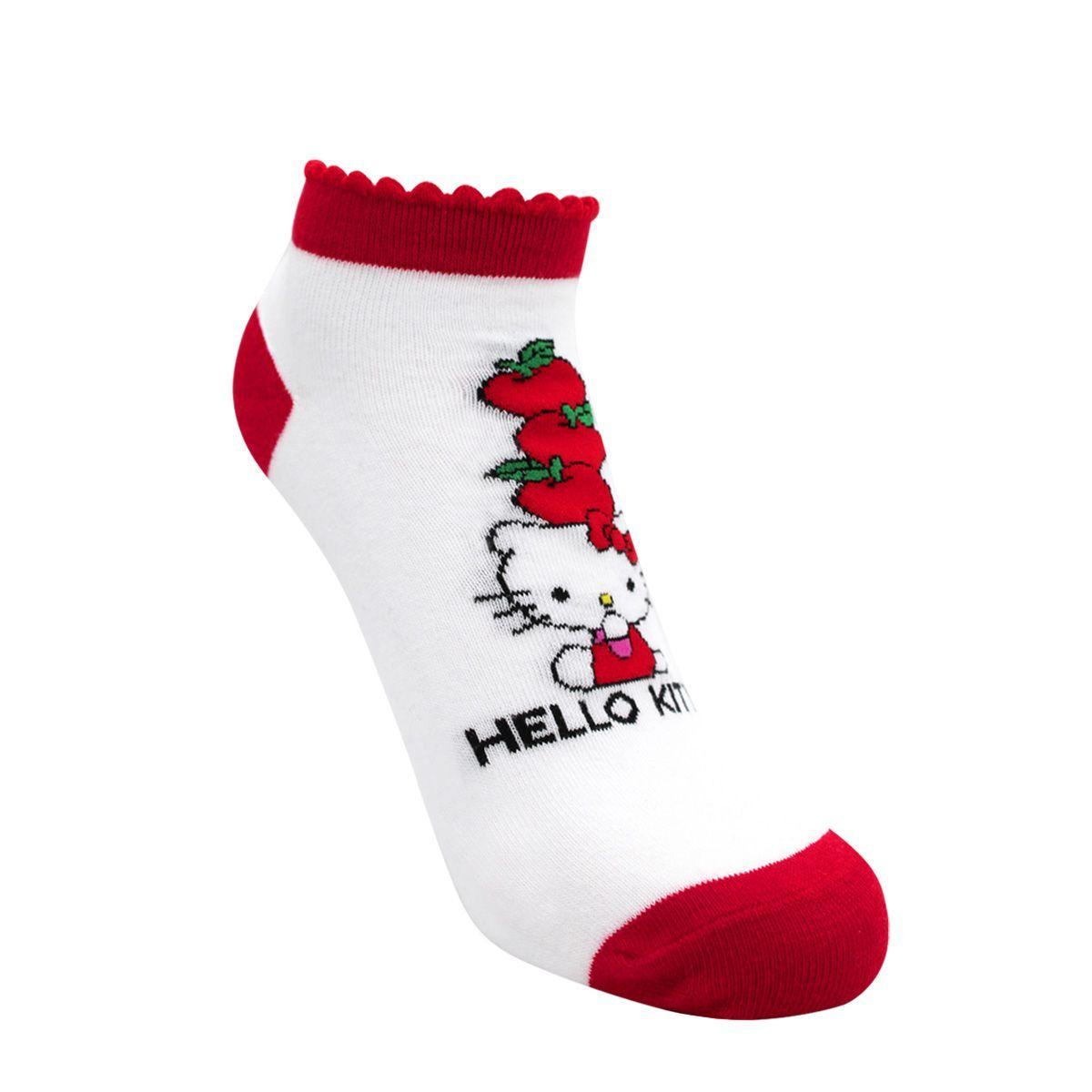CALCETINES TOBILLEROS MUJER ALGODÓN PACK 2 HELLO KITTY C3 TOP-4