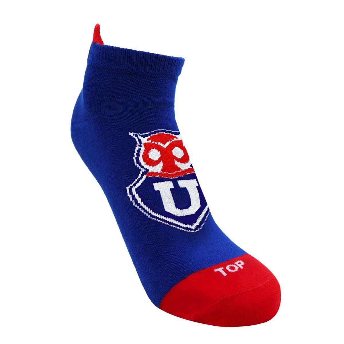 CALCETINES TOBILLEROS ALGODÓN PACK 3 UNIVERSIDAD DE CHILE C1 TOP-3