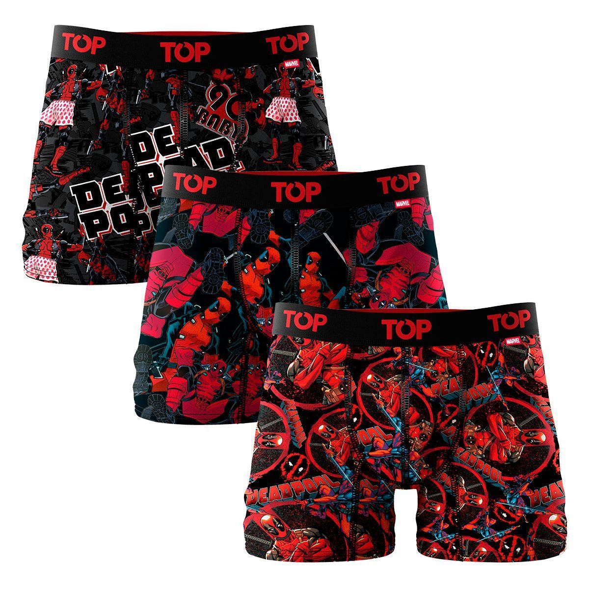 Bóxer Medio Microfibra Marvel Pack 3 C14 TOP-0