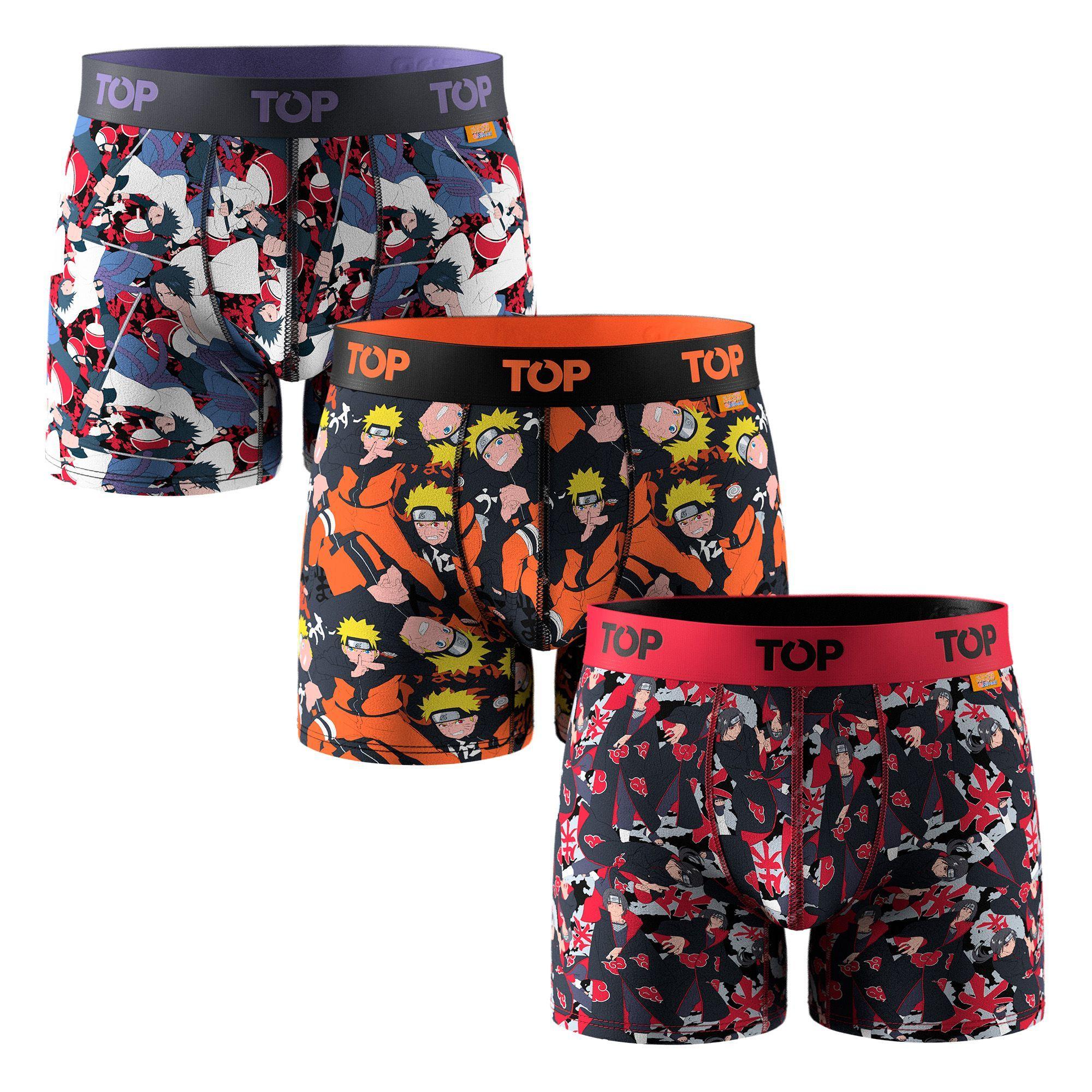 BÓXER MEDIO ALGODÓN NARUTO SHIPPŪDEN PACK 3 C5 TOP-0