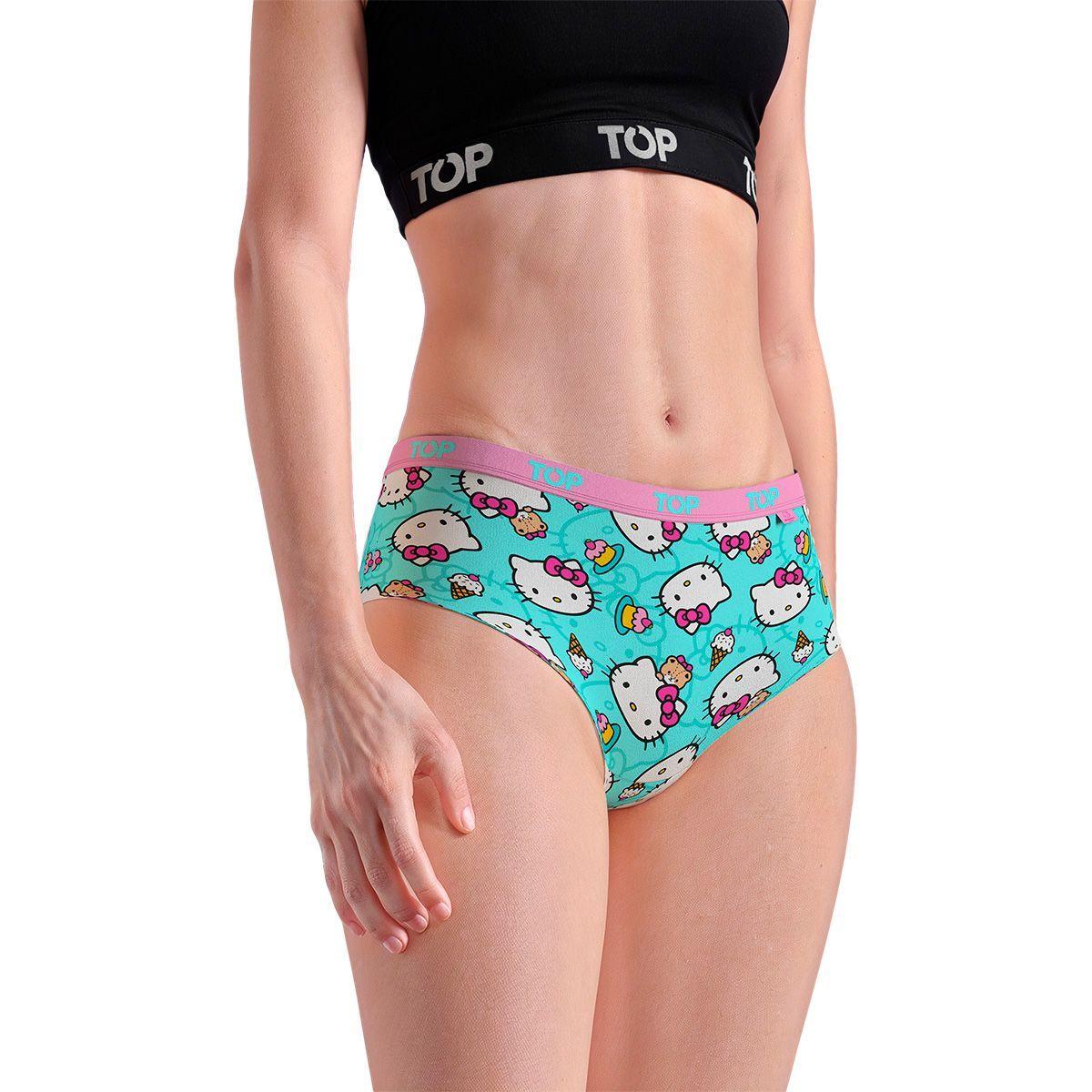 Calzón Pantaletas Algodón Con Elástico Pack 3 Hello Kitty C1 TOP-1