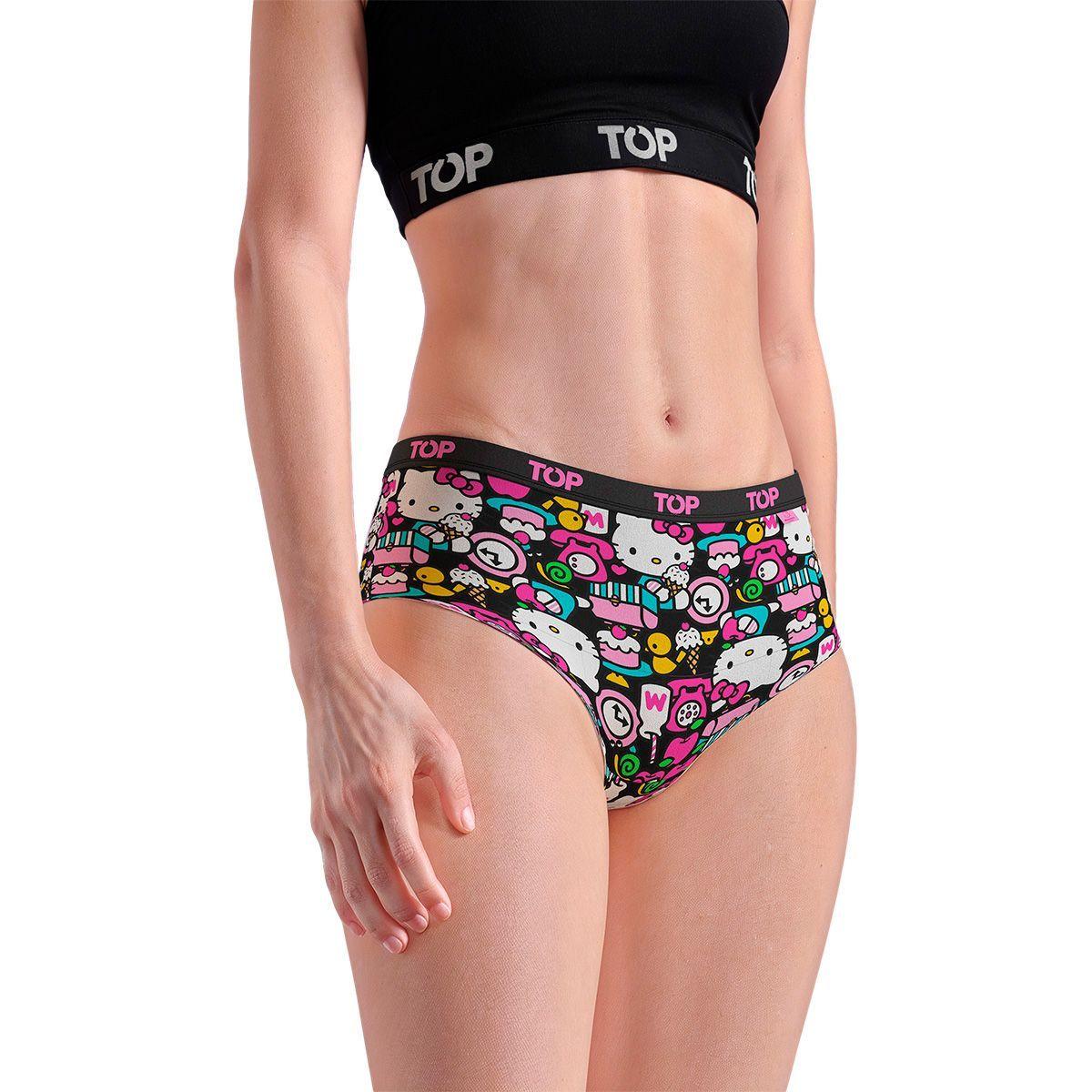 Calzón Pantaletas Algodón Con Elástico Pack 3 Hello Kitty C1 TOP-2
