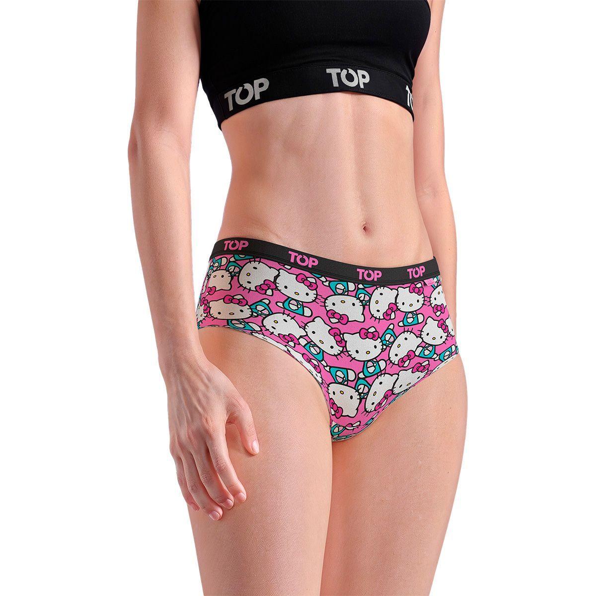 Calzón Pantaletas Algodón Con Elástico Pack 3 Hello Kitty C1 TOP-3