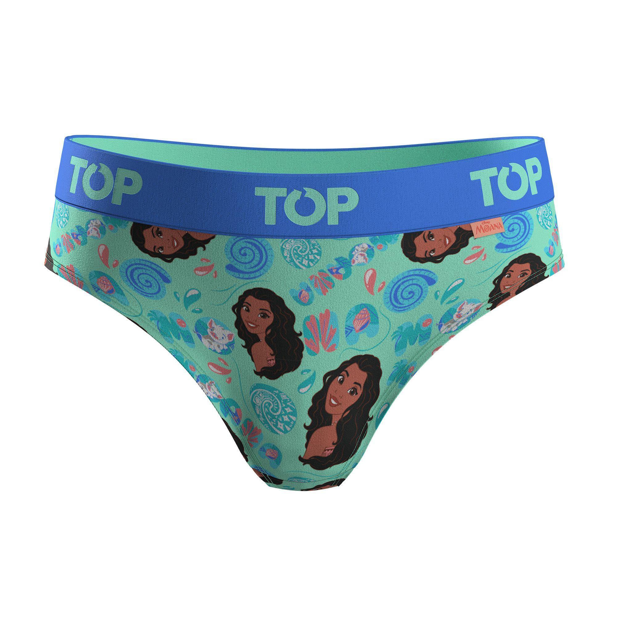 CALZÓN PANTALETAS NIÑA PACK 4 MOANA C1 TOP -2