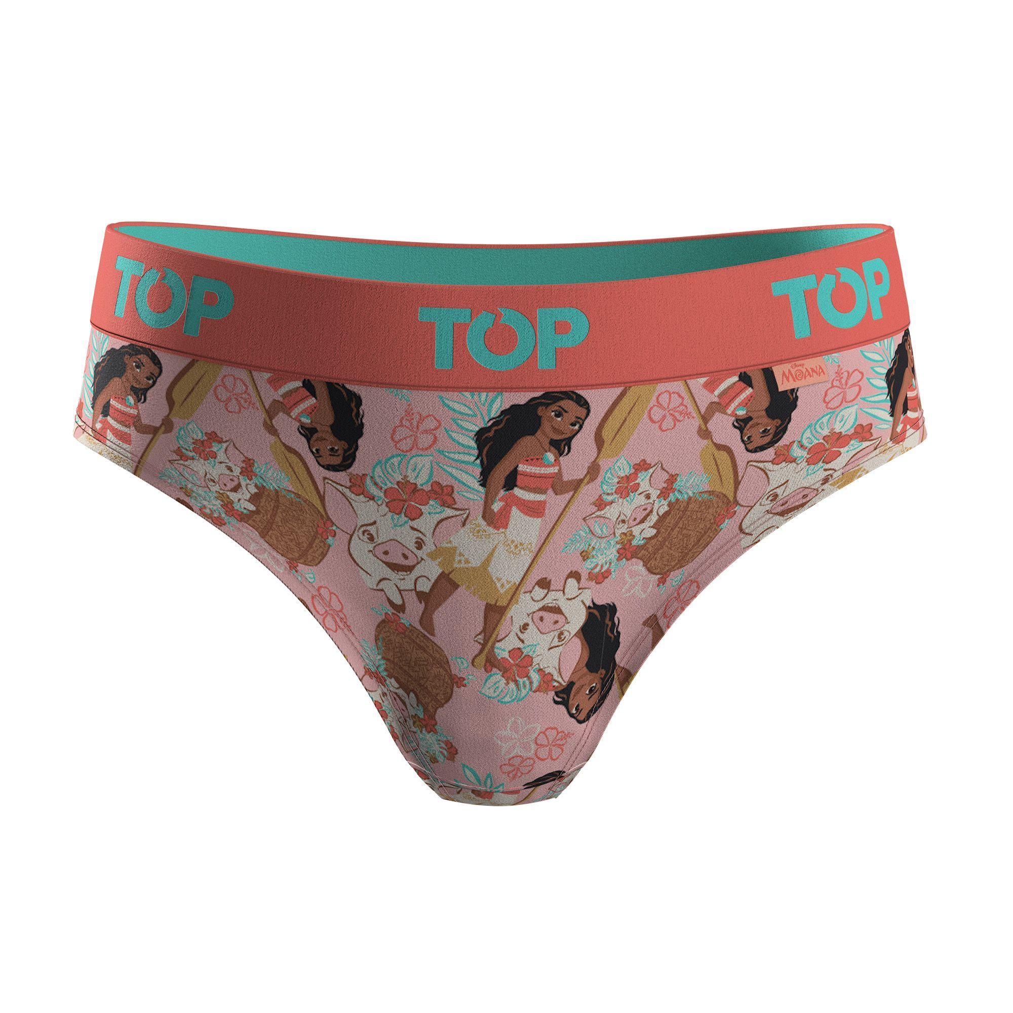 CALZÓN PANTALETAS NIÑA PACK 4 MOANA C1 TOP -3