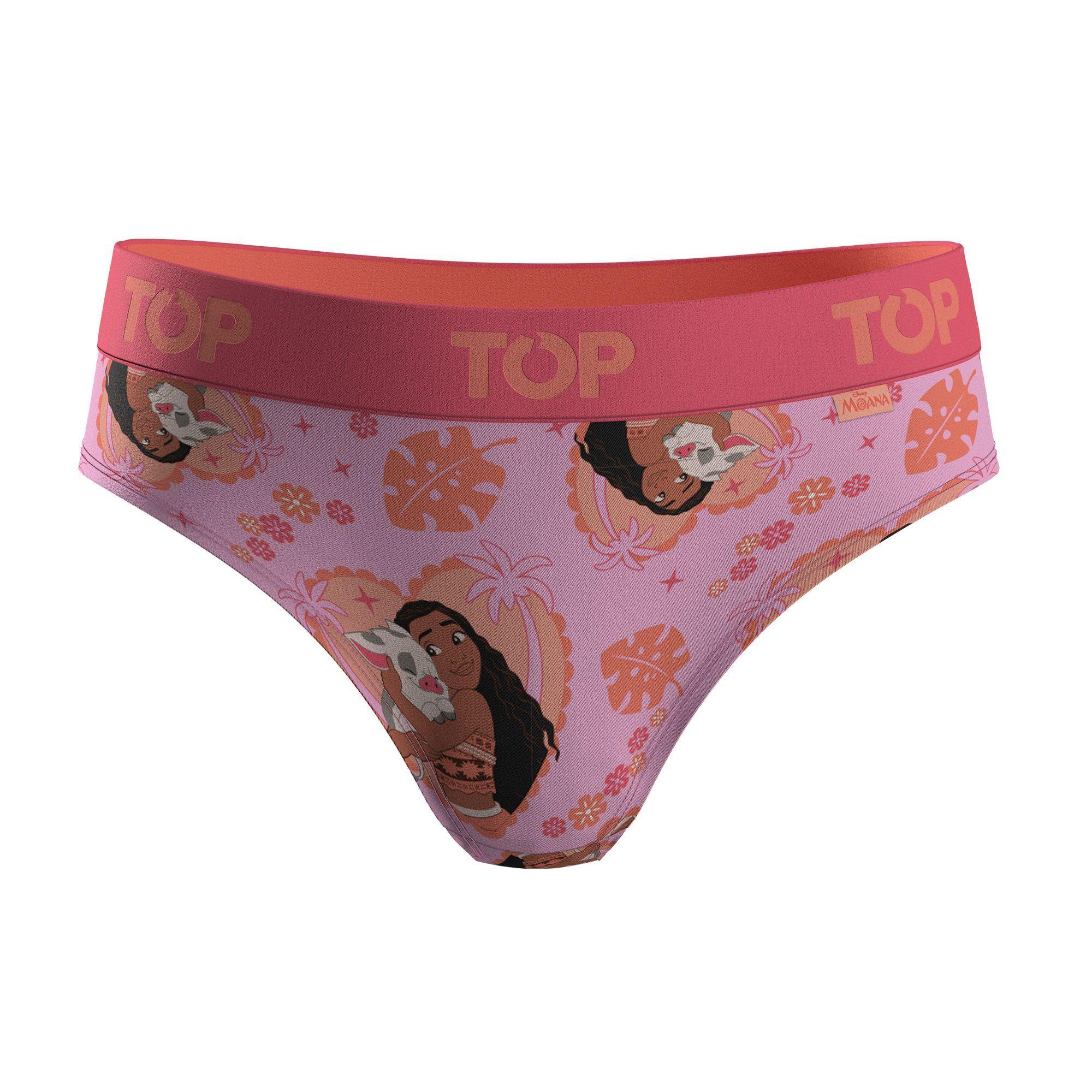 CALZÓN PANTALETAS NIÑA PACK 4 MOANA C1 TOP -4