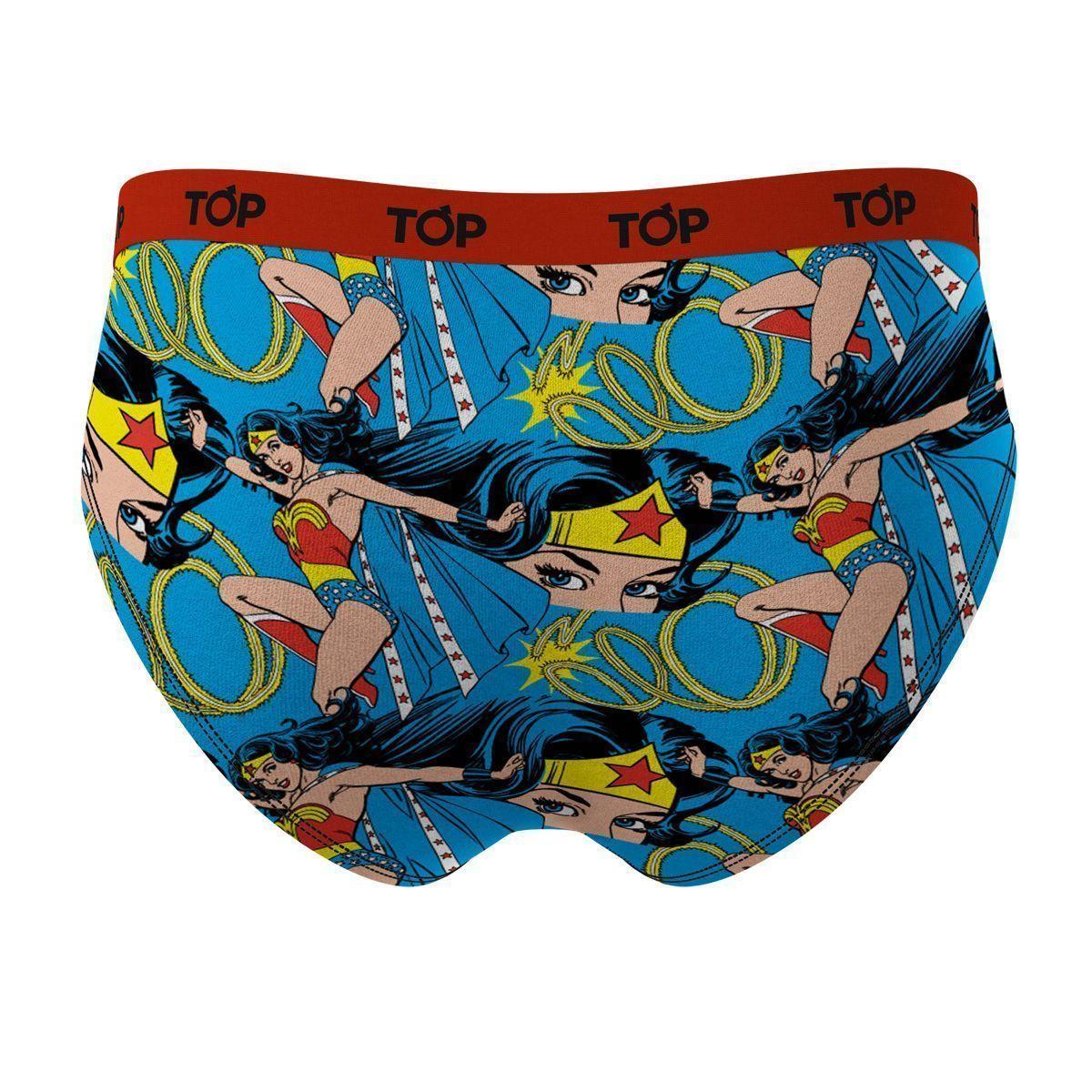 Calzón Bikini Algodón Pack 3 Wonder Woman C1 Top-4