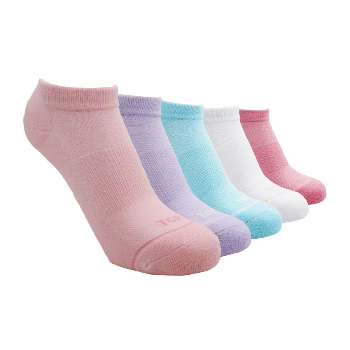 CALCETINES NIÑA DEPORTIVOS CORTOS PACK 5 C2 TOP-0